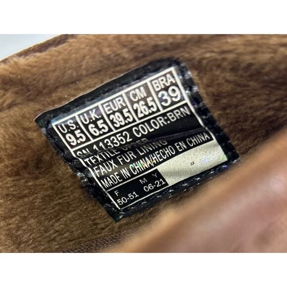 Bobs Chill Lugs Urban Spell Brown Microfiber Flat Slip On Loafer Shoes - Picture 8 of 8